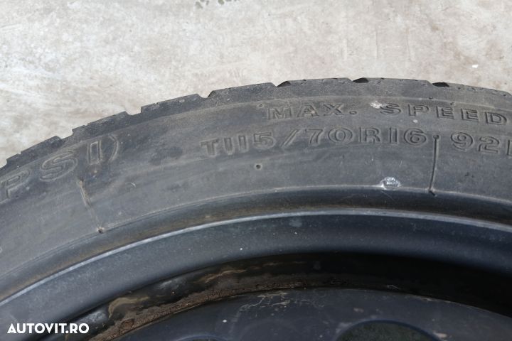 Roata de rezerva slim R16 2160132 4.00BTX16H2 ET41  115/70 R16 216013 - 2