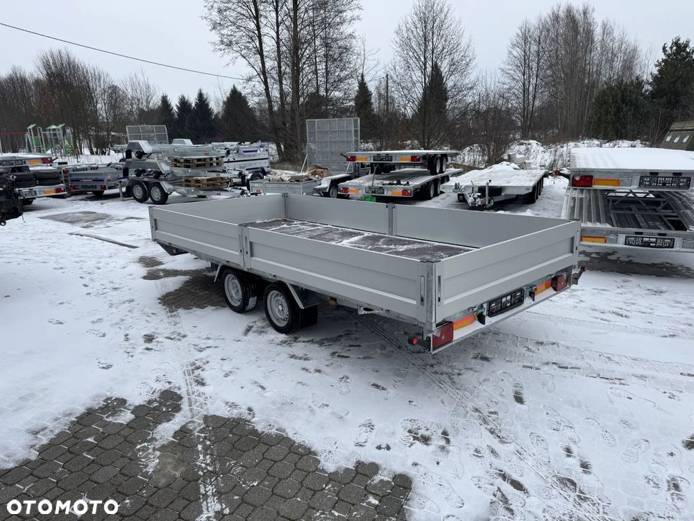 Niewiadów płaska platforma burty najazdy Atlas 2700kg nowa FV 23% - 3