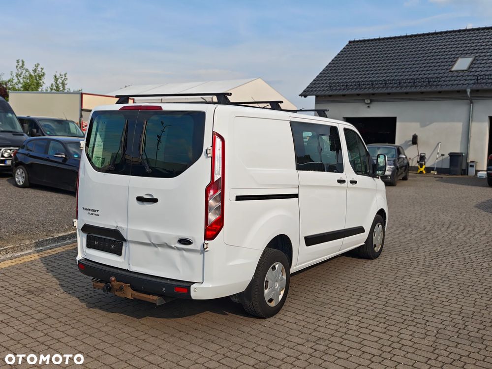 Ford Custom Doka Brygadówka Klima 6 miejsc Hak Bezwypadkowy - 4