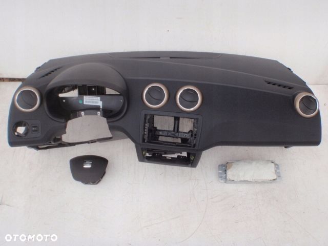 SEAT IBIZA 6P AIRBAG DESKA KONSOLA KOKPIT PULPIT PÓŁKA PARAPET PODUSZKI PASY PAS AIR BAG wymiana !!! - 3