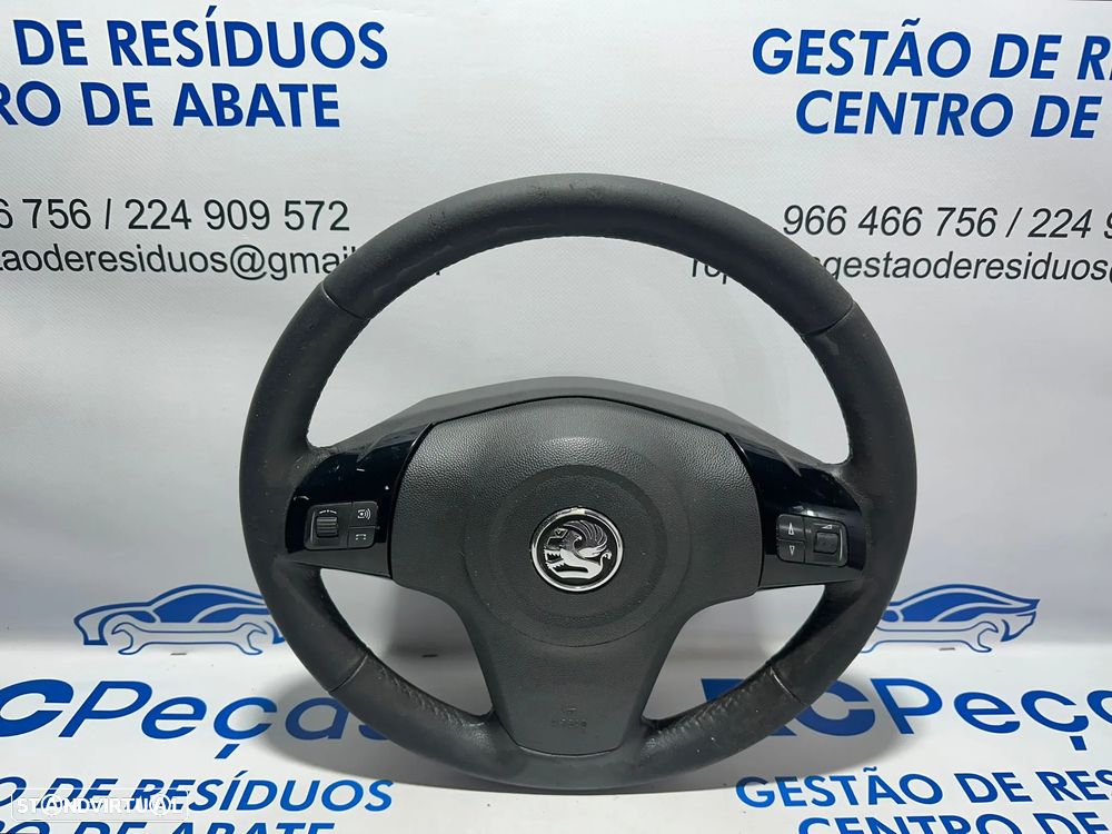 .Volante Pele Multifunções Botões GM Opel Corsa D S07 13229631 2006 - 2014 - 2