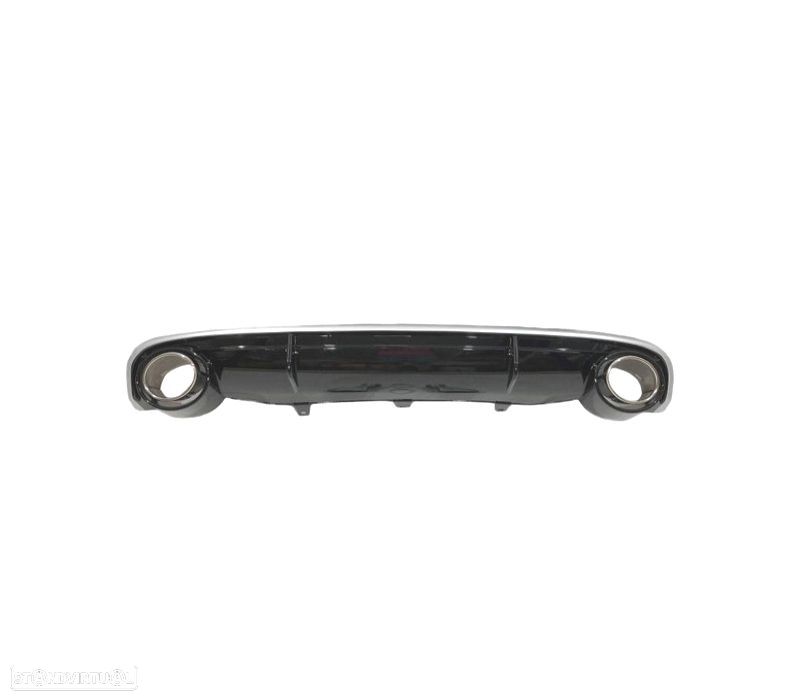 DIFUSOR AUDI A7 12-15 LOOK RS7 + PONTEIRAS DE ESCAPE PRETO BRILHANTE - 3