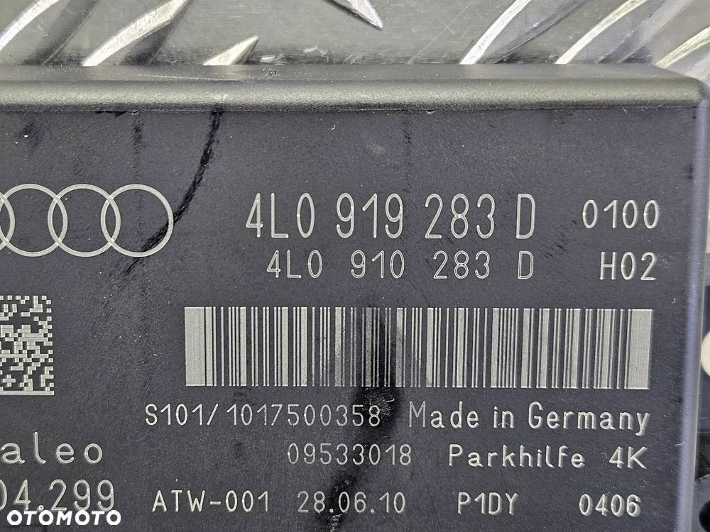 AUDI Q7 4L 05-15R STEROWNIK MODUL PARKOWANIA PDC 4L0919283D 4L0919283 D - 4