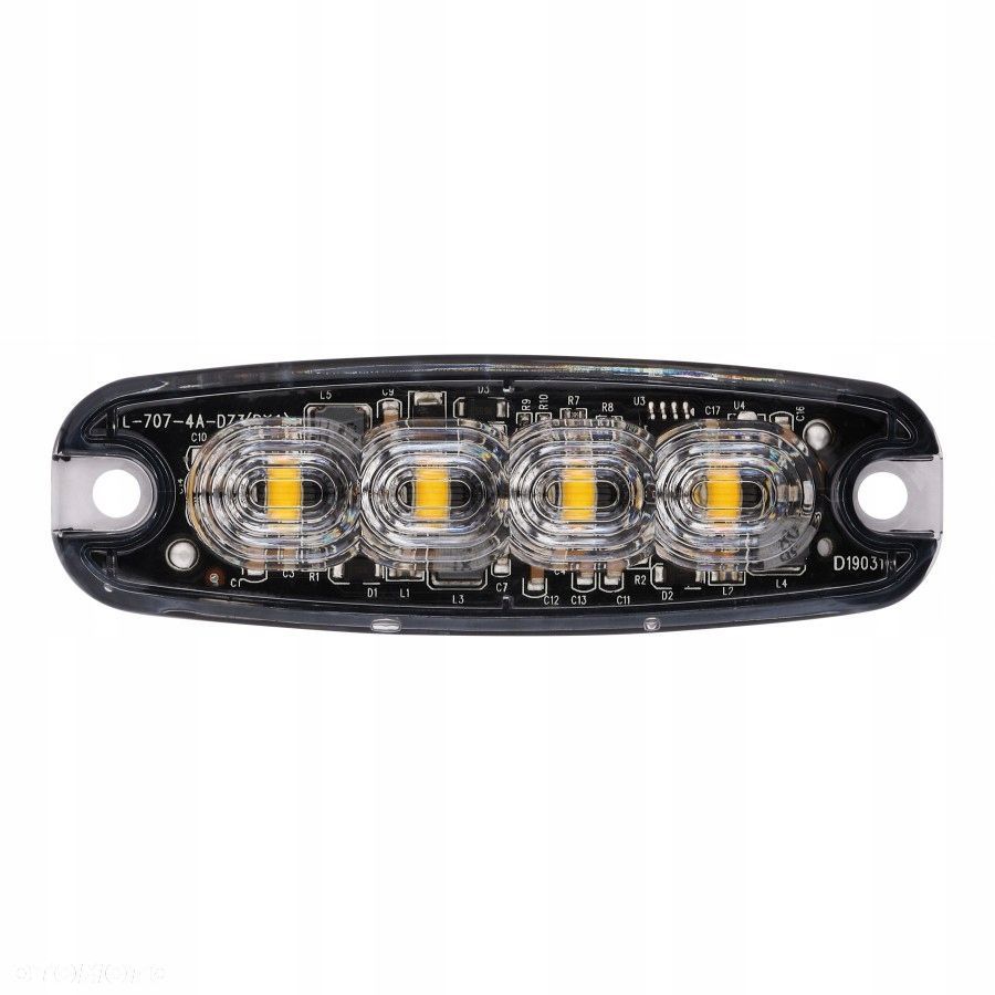 lampa strobo 4x led slim uniwersalna - 1
