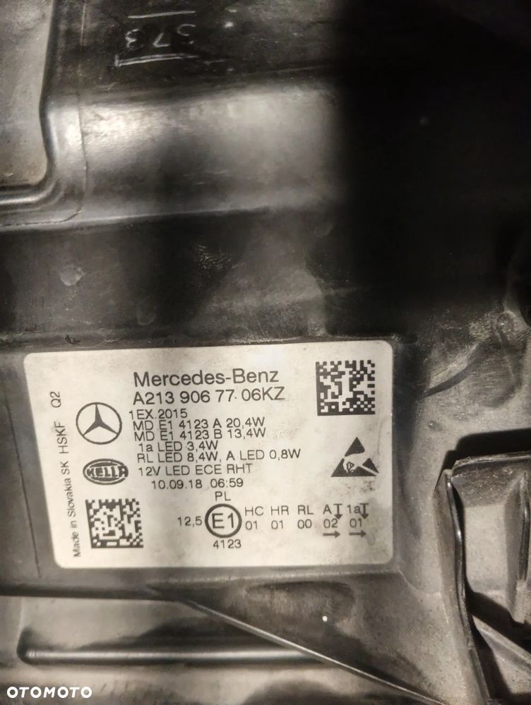 Mercedes-Benz E KLASA W213 PERFORMANCE KOMPLETNA STRONA LEWA A2139067706 - 4