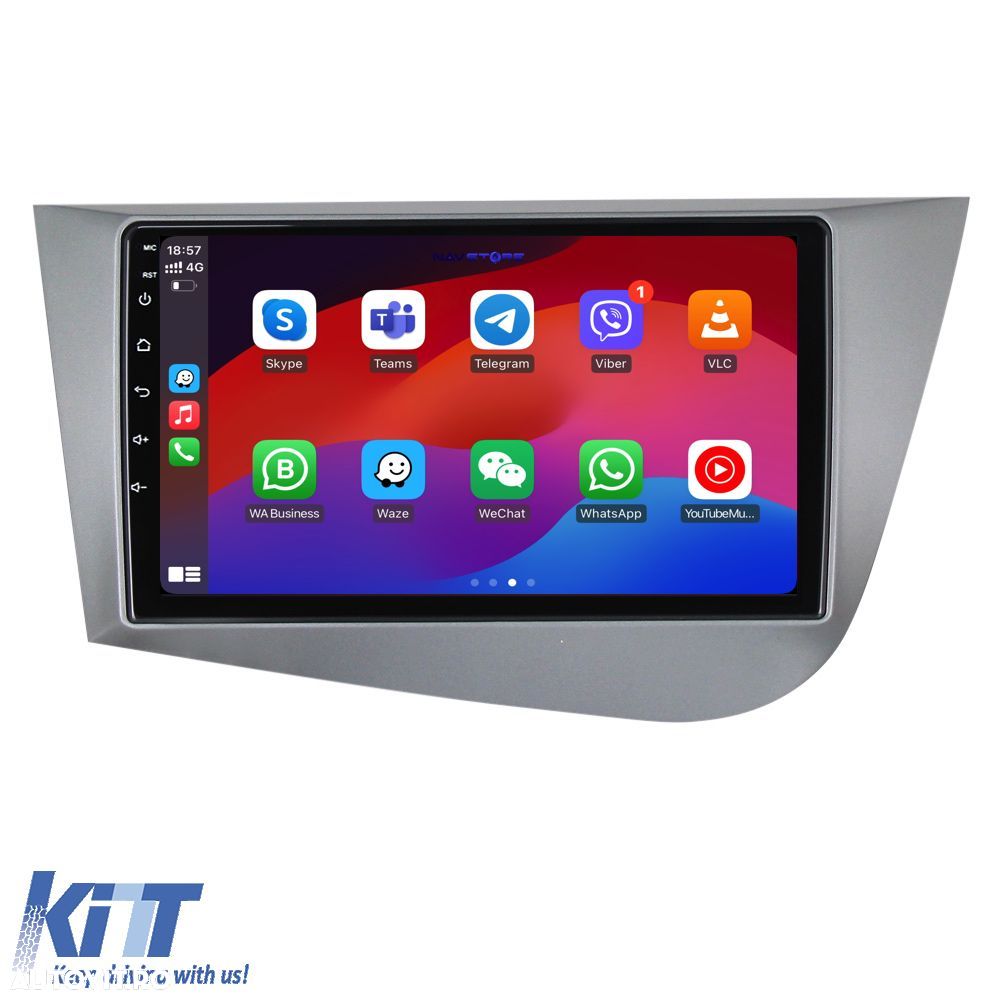 Navigatie Dedicata Seat Leon Mk2 (2005-2012), 9Inch, 8Gb Ram, 256Gb St - 4