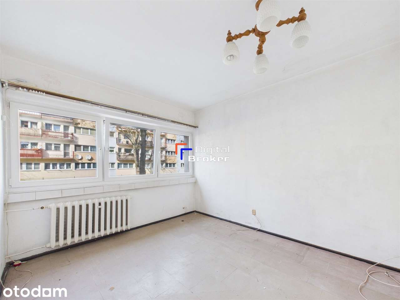 2 Pokoje / 44,83 m2 / Do remontu / Wysoki Parter / W okolicy 2 Parki
