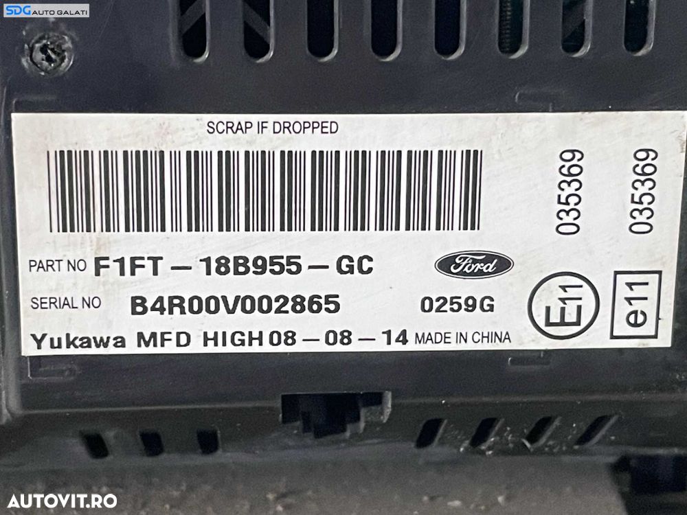 Display Afisaj Ecran Bord Navigatie Ford Focus 3 2010 - 2015 Cod F1FT-18B955-GC [LR0219] - 4