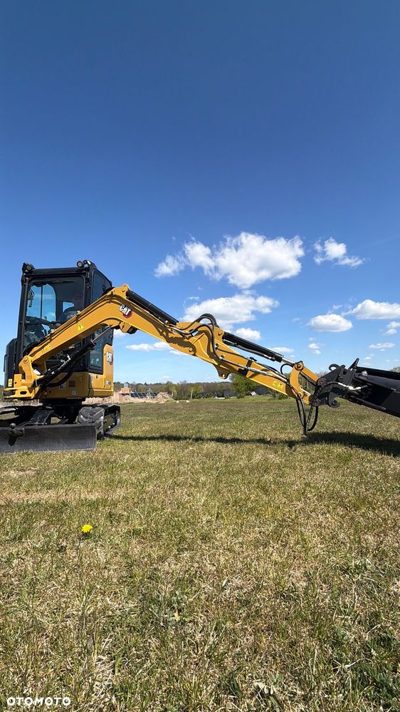 Caterpillar Minikoparka Cat 302.7 3xłyżki Skarpowa hydrL\P dodatkowe linie hydrauliczne szybkozłącze Gąsienice jak Nowe WIDŁY WIERTNICA za dopłatą - 19
