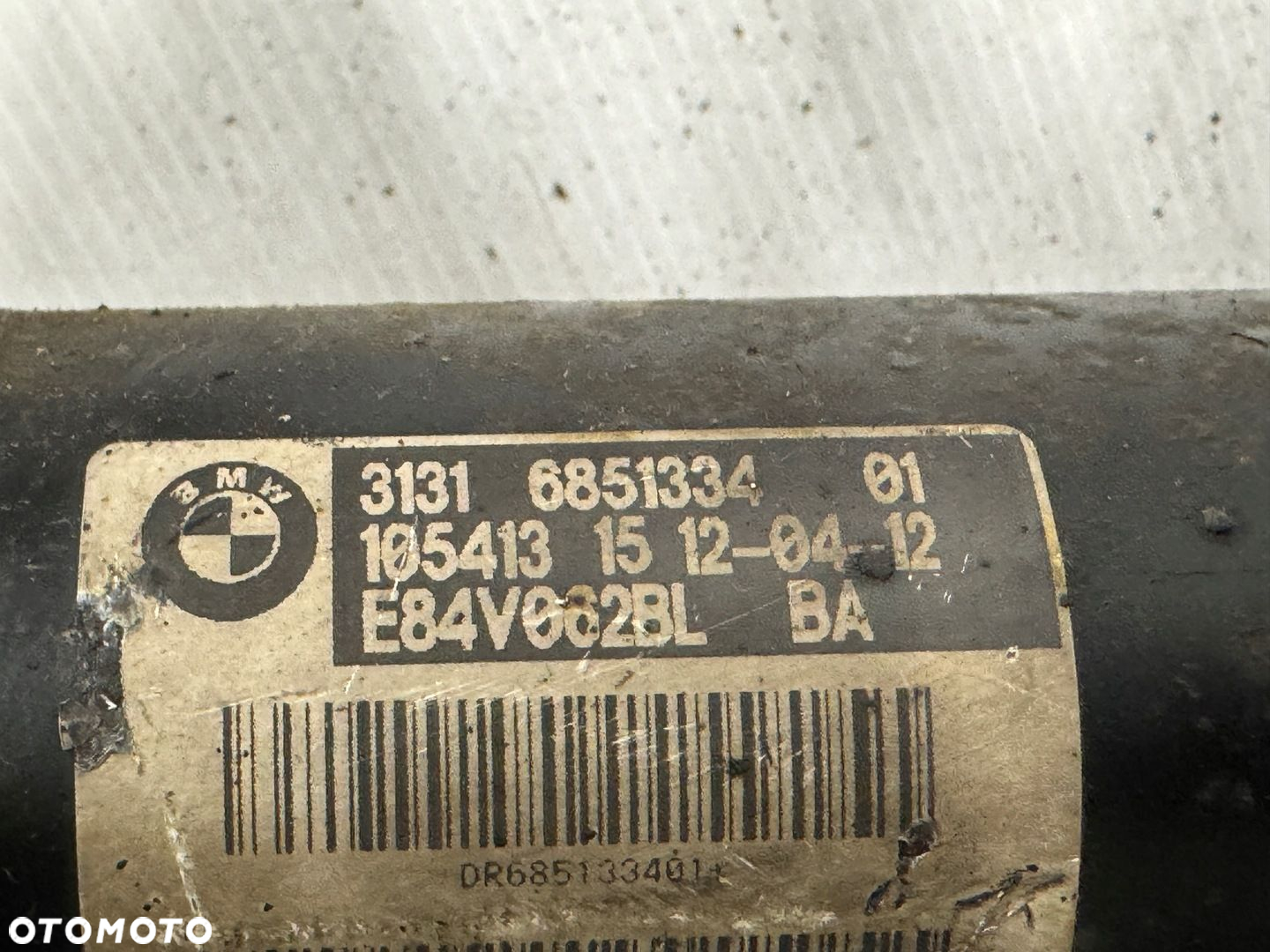 BMW X1 E84 MCPHERSON AMORTYZATOR ZWROTNICA PRZÓD PRAWA 6851334 - 12