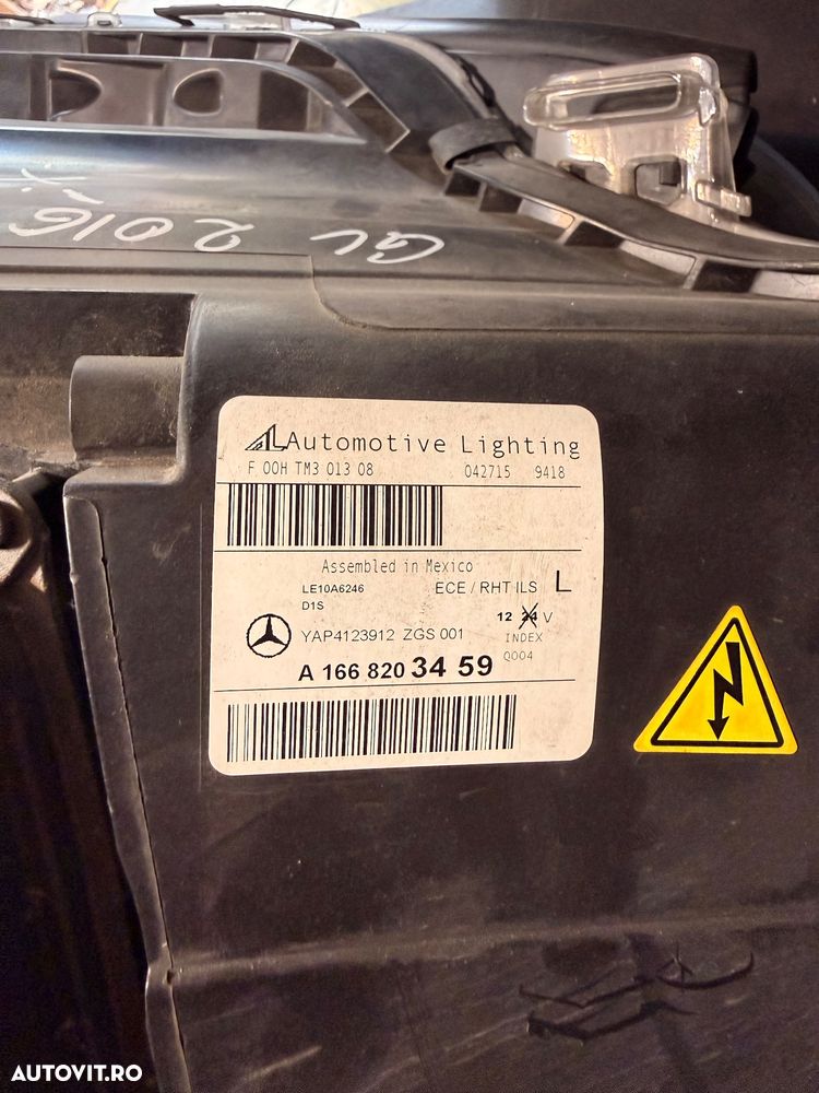 Far complet stanga cu xenon MERCEDES GL X166 an 2012-2016 cod A1668203459 fara defecte - 6