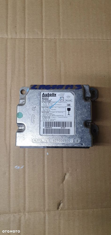 Moduł Sensor Airbag Poduszek Renault Laguna III 285580006R - 1