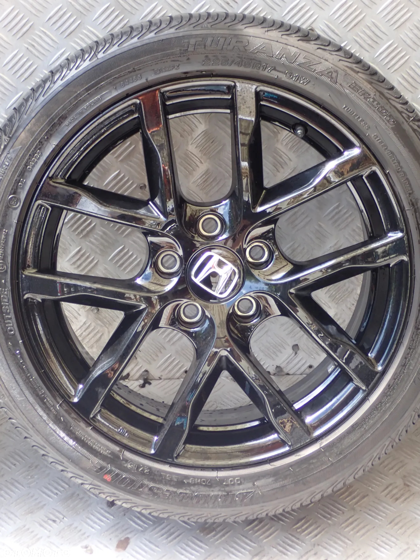 KOŁA FELGI ALUMINIOWE HONDA 7,5JX17  ET 50  5X114,3 Z OPONAMI LATO 225/45/17 2800 ZŁ - 5