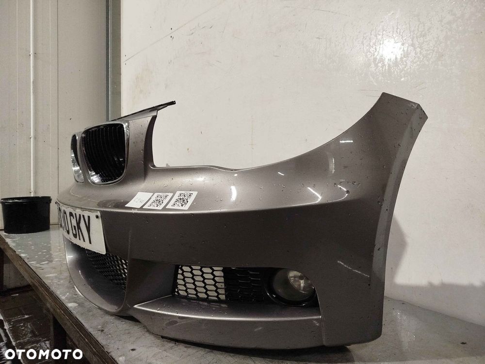 + ZDERZAK PRZÓD PRZEDNI DO BMW SERII 1 E82 M POWER M PAKIET SPACEGRAU A52 SZARY HALOGENY - 2