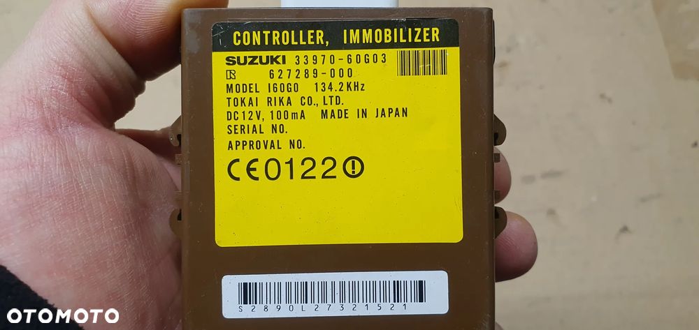 Moduł stacyjki zapłonu immobilizera Suzuki Liana 627289-000 33970-60G03 - 3