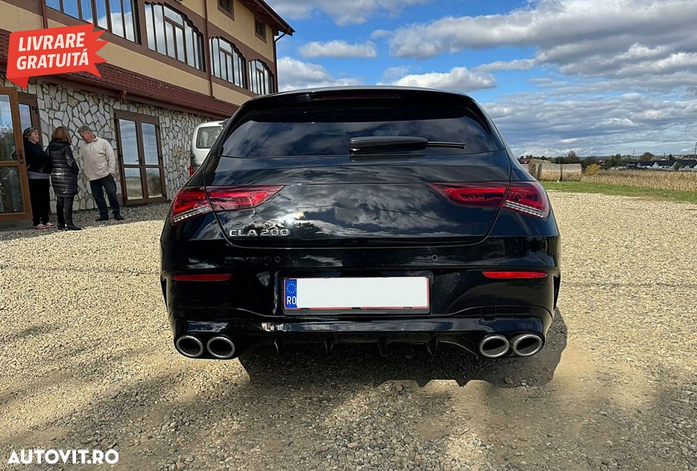 Difuzor Bara Spate cu Ornamente Evacuare Mercedes CLA X118 Shooting Brake C118 Cou- livrare gratuita - 16