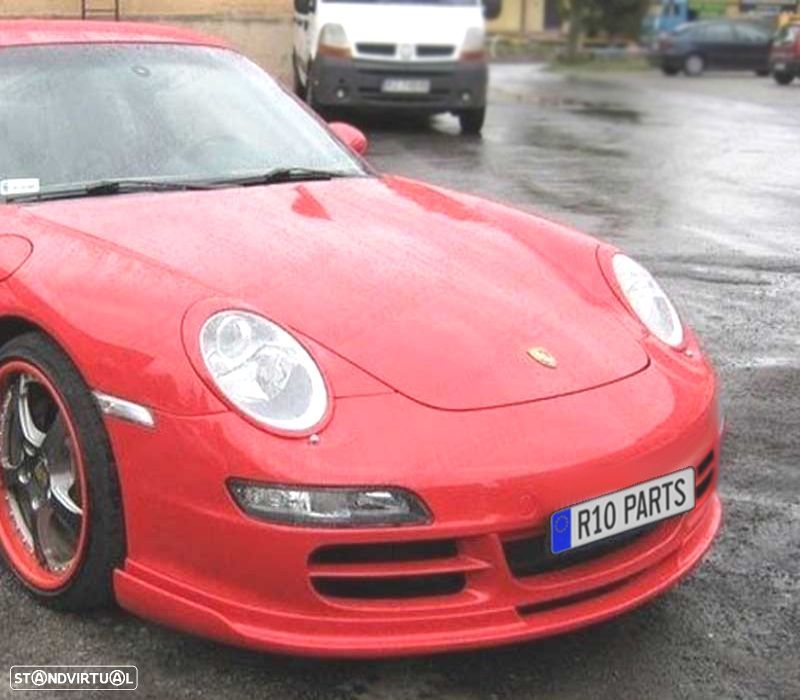 SPOILER LIP FRONTAL PORSCHE 911 997 04-08 GFK GFK PLASTICO - 1