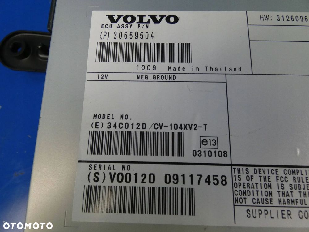 VOLVO S60 II V60 XC60 I WZMACNIACZ RADIA AUDIO - 2