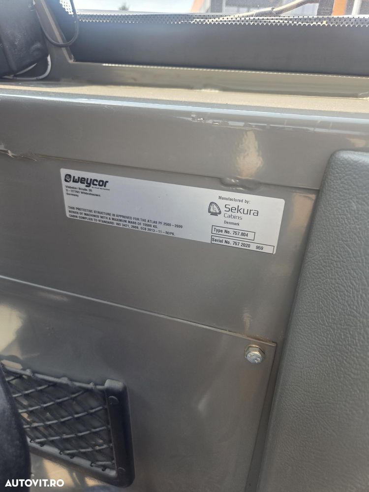Atlas TERASAMENTE, 12,3tone, 2022, 500h, latime tambur 2,2m, produs in GERMANIA, motor Cummins 97kW, anv 90% ok, fara aer conditionat, lungime 5,7m, posibilitate leasing 4 ani, STARE CA NOU-PROMOTIE 69.900 EUR+Tva - 27