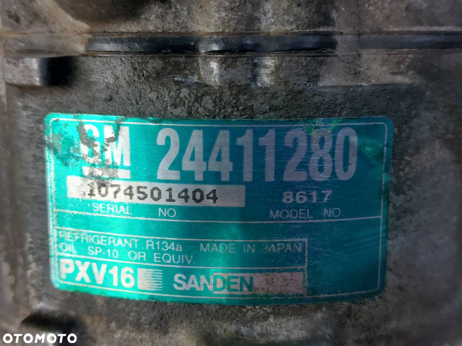 SPRĘŻARKA KOMPRESOR KLIMATYZACJI SAAB 9-3 II 1.8 T 24411280 - 2