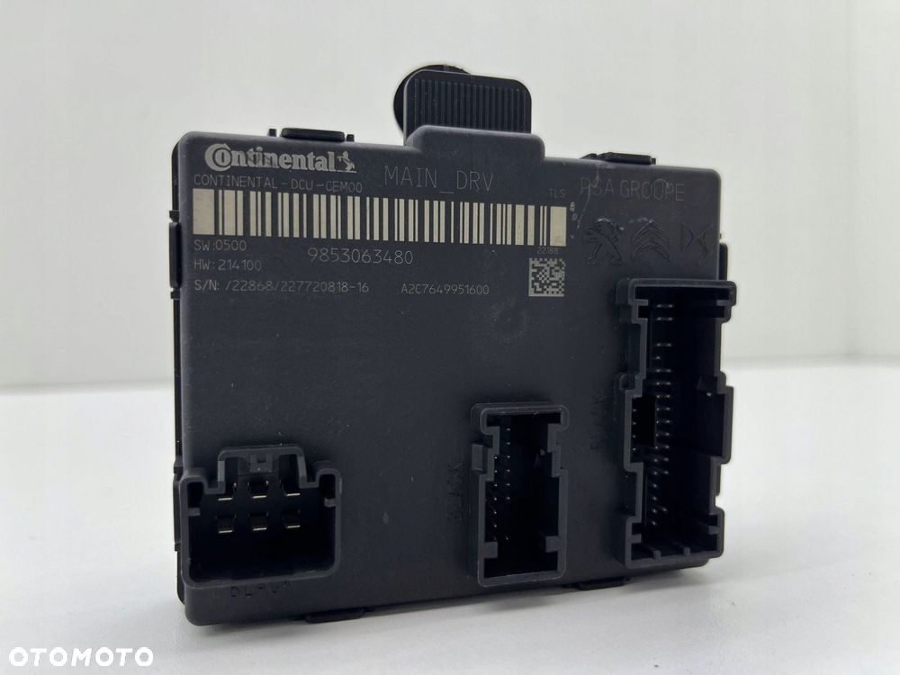 PEUGEOT 308 III MODUŁ STEROWNIK DRZWI 9853063480 - 1