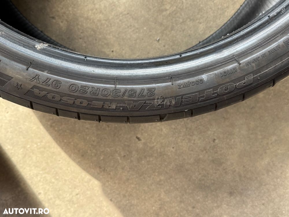 Vând set anvelope 245/35/20-275/30/20 bridgestone de vară cu runflat ca noi - 12