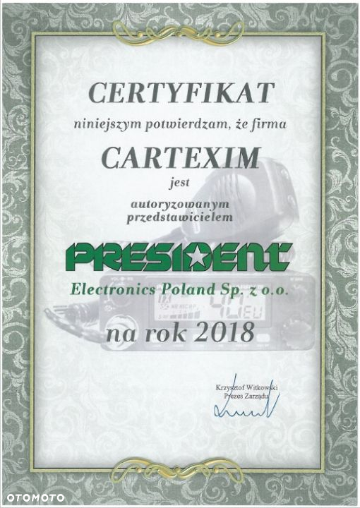 PRESIDENT TEDDY II ASC AM/FM VOX RADIO CB 7 KOLOR - 9
