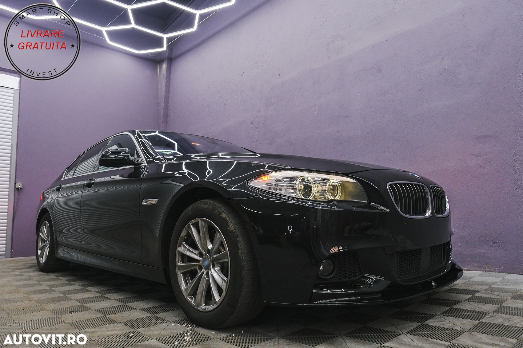 Grila central inferioara compatibila cu BMW Seria 5 F10 F11 M-Tech (2009-2017) cu - livrare gratuita - 9