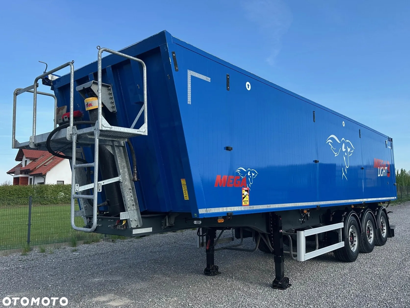 Mega BENALU / NACZEPA / WYWROTKA / 46M3 / KLAPO- DRZWI / JAK NOWA - 2