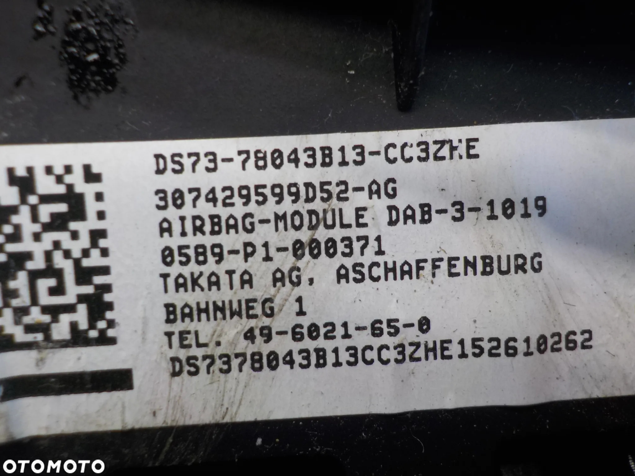 FORD MONDEO MK5 PODUSZKA POWIETRZNA KIEROWCY DS73-78043B13-CC - 4