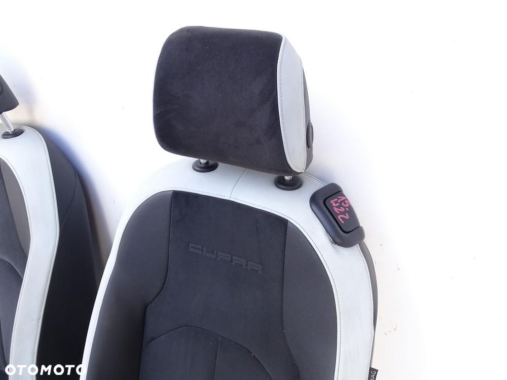 FOTELE FOTEL KOMPLET PÓŁSKÓRA SKÓRA KANAPA SEAT LEON III CUPRA FR 3D - 10