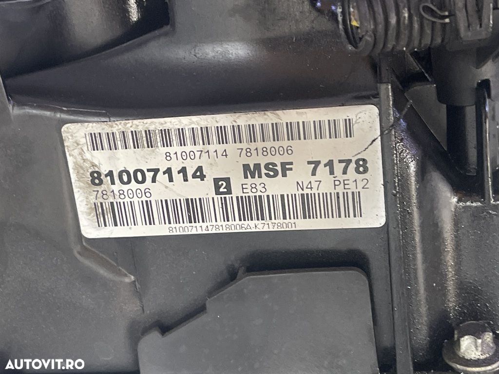 Motor BMW X3 E83 Facelift 2.0 D 2006 - 2010 177CP Automata N47 (1059) - 4