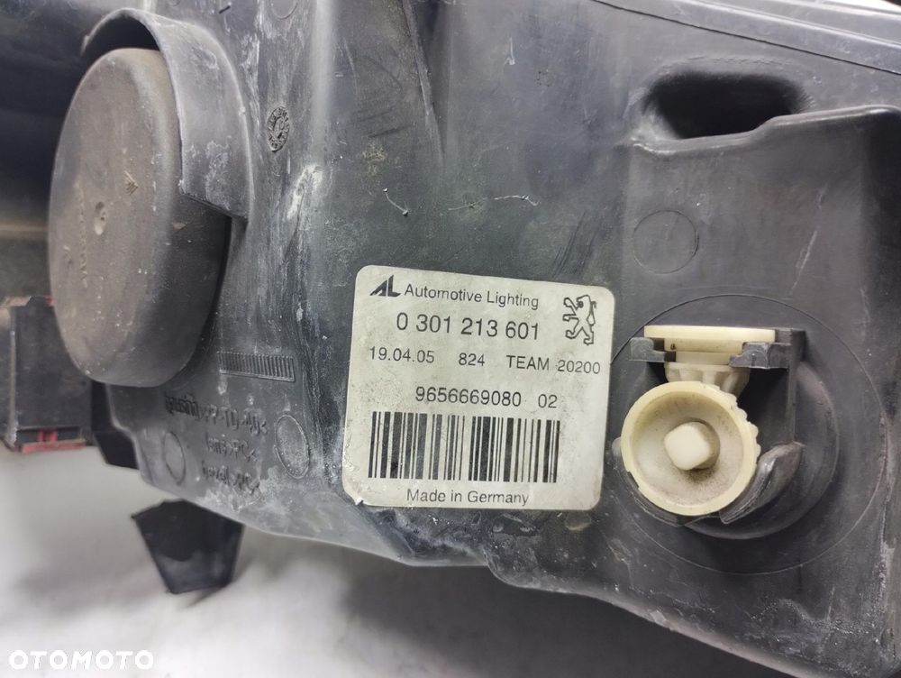 Peugeot 407 Lampa Lewa Przód Przednia 0301213601 - 6