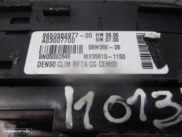 Comando Sofagem 965086897700 CITROEN C4 PICASSO 1 2009 1.6HDI 110CV 5P CINZA AZULADO DENSO - 4