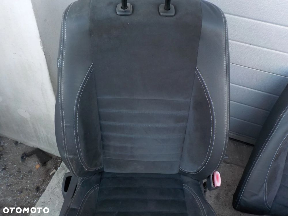 RENAULT LAGUNA III HB  FOTELE KANAPA SKÓRA ALCANTARA BOCZKI - 6