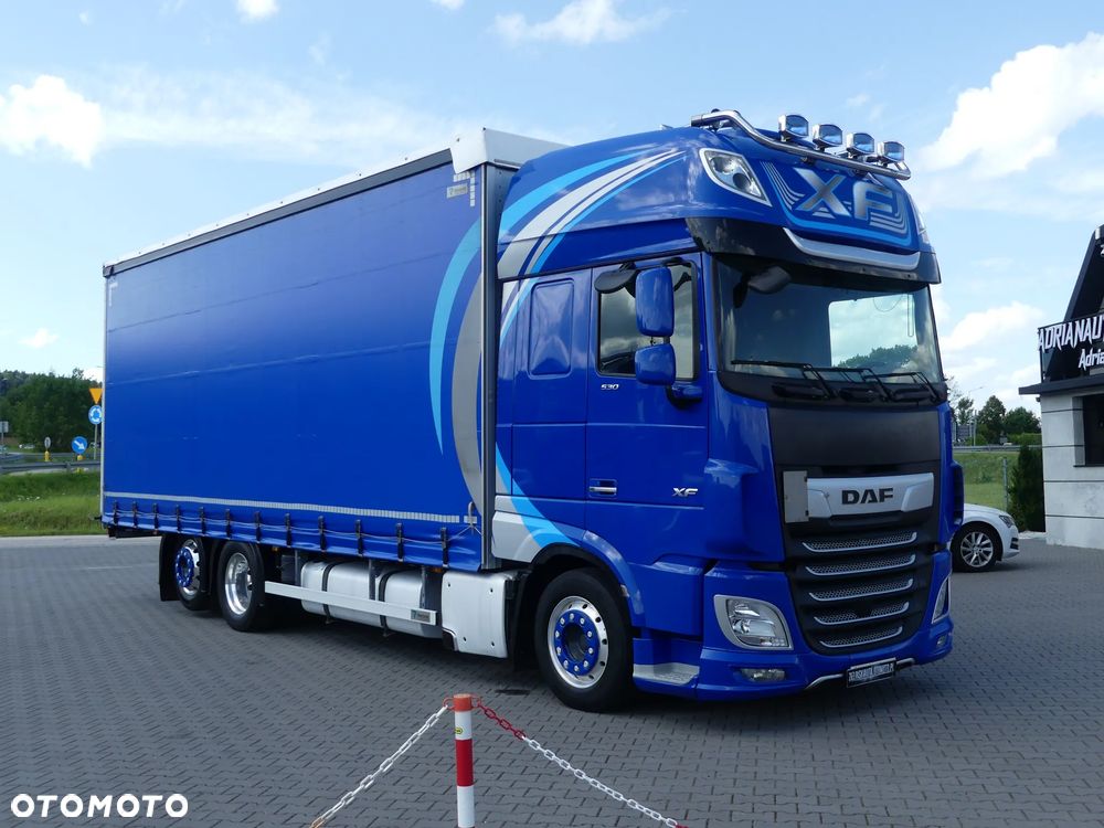 DAF XF 106.530 6x2 / FIRANKA 7.70m / EURO 6 / KLIMATYZACJA POSTOJOWA / - 14