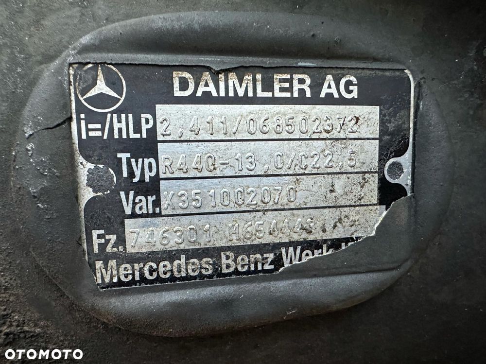 MERCEDES ACTROS MP4 WKŁAD MOSTU DYFER 2.411 GŁÓWKA MOST - 7