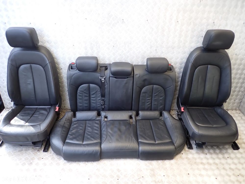 AUDI A6 C7 FOTEL PRZEDNI PRAWY / LEWY ORAZ KANAPA TYLNIA  SKÓRA  KOMPLET, DOSTĘPNE 2 KOMPLETY - 1