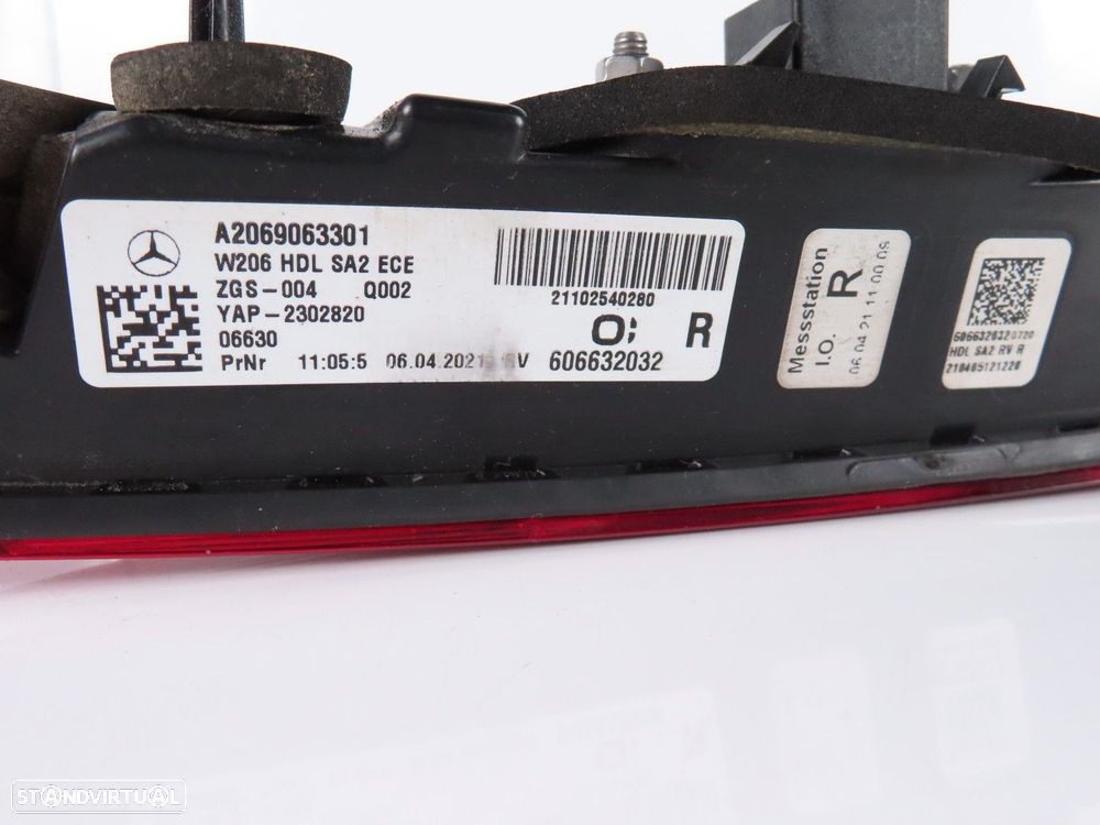 Farolim da mala LED Direito Usado / Original MERCEDES-BENZ C-CLASS (W206) A20690... - 4