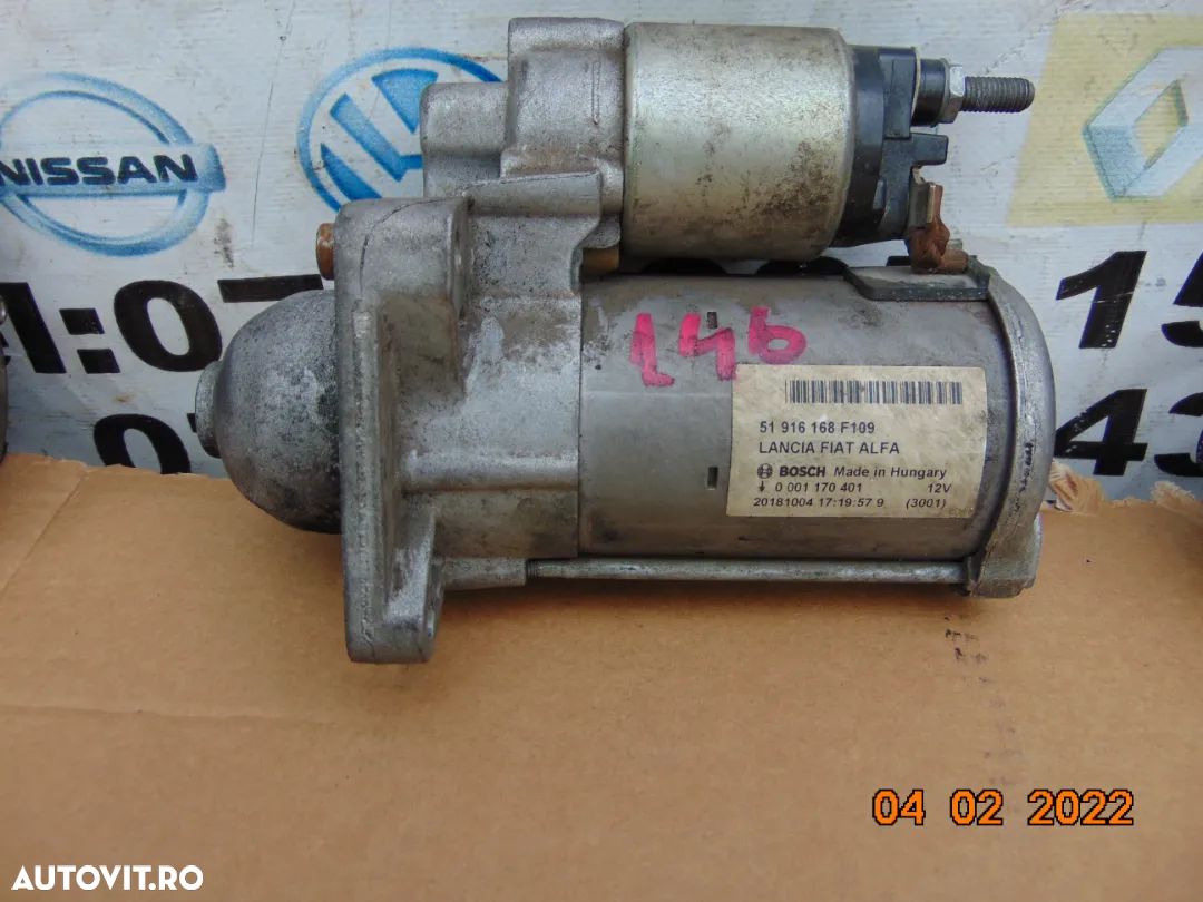 Electromotor Fiat 1.4 grande punto alfa romeo mito fiat 500 500l 500c tipo lancya ypsilon evo abart - 1