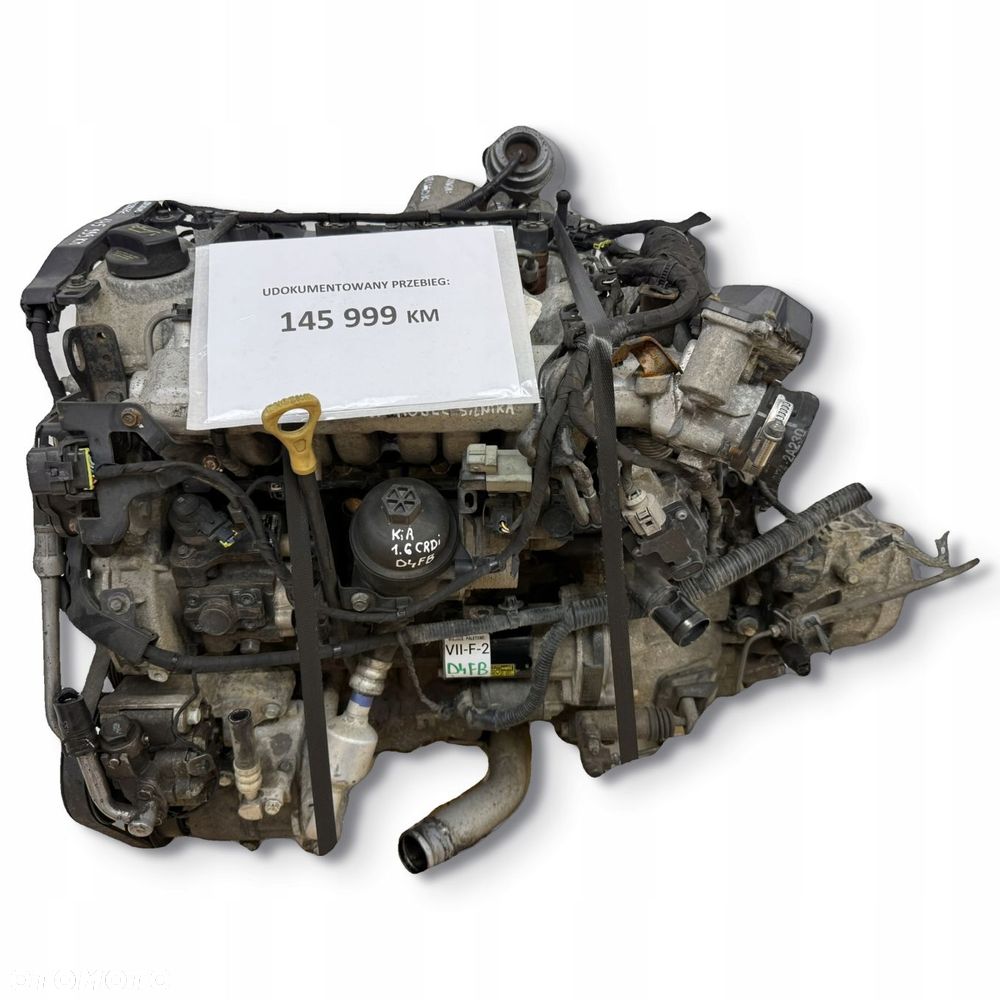 SILNIK D4FB Kia Soul Carens III Cerato Ceed Venga 1.6 CRDI 115KM 145tyś - 1
