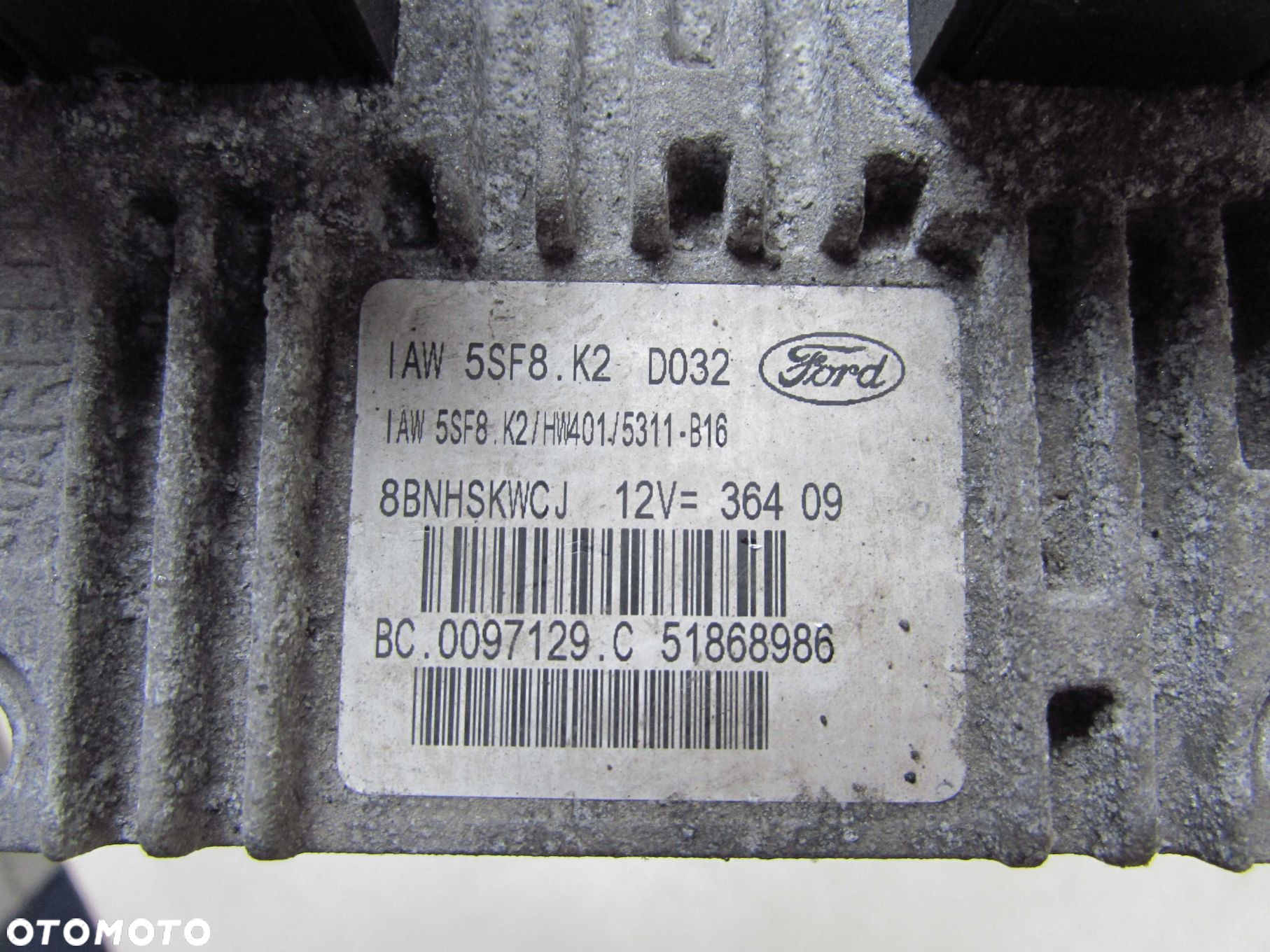 FORD KA MK2 II 1.2 KOMPUTER STEROWNIK SILNIKA 51868986 IAW5SF8K2 08-16 - 5