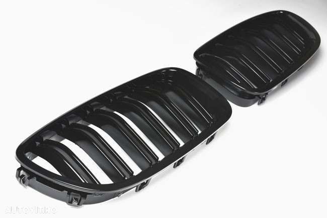 GRILE pentru BMW Seria 5 F10 NEW M5 M Look negru mat si lucios  CALITATE PREMIUM ⭐️⭐️⭐️⭐️⭐️ - 7