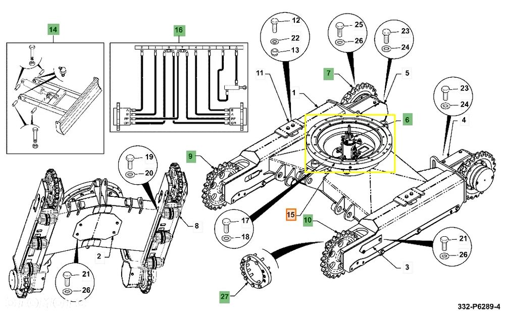 Wieniec obrotu 8030 JCB 916/10034 ORG - 3