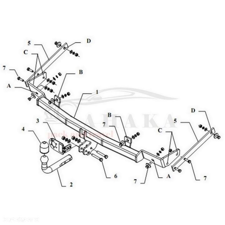 Hak Holowniczy Odkręcany Do Citroen Xantia Hatchback 1993-2001 - 3