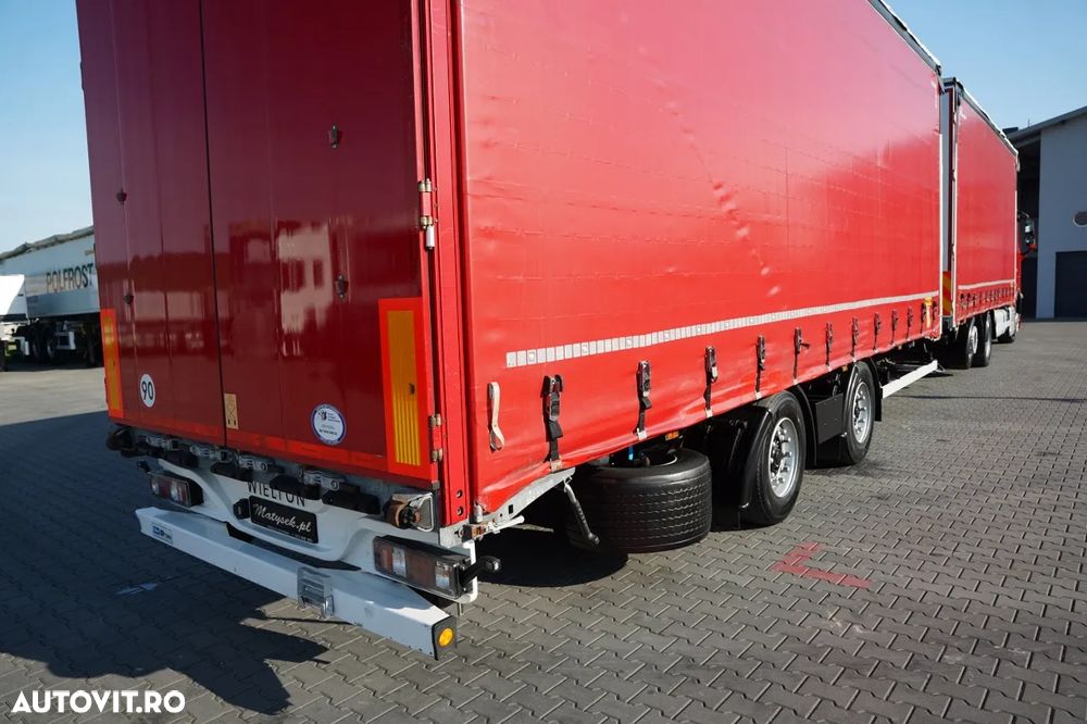 Volvo FH 460 / COMBINAȚIE TANDEM / 120 M3 / TRANSITION / I-SAVE / I-PARK COOL X / DIRECȚIE CU AX RIDICAT / WIELTON / CORTINĂ ARMATĂ - 13