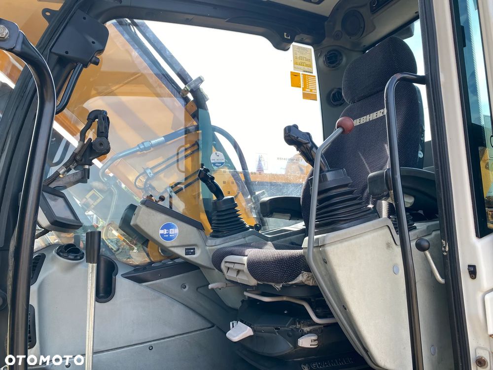 Liebherr R914 COMPACT, 7000 MTH, PŁUG, RAMIĘ 3X ŁAMANE, Z NIEMIEC, KRÓTKI TYŁ, GUMOWE KLEPKI, - 15