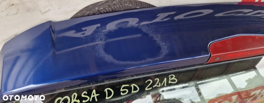 KLAPA BAGAŻNIKA OPEL CORSA D 5D Z21B - 9