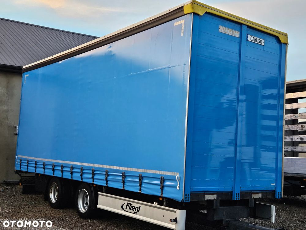 Fliegl PRZYCZEPA CIĘŻAROWA / 60m3 / 2 SZT IDENTYCZNE / OSIE BPW / HAMULCE TARCZOWE // 3M WYSOKA / TANDEM / 2 OSIE / 19 PALET / DOLNY SPRZĘG / 18 TON DMC / 13 TON ŁADOWNOŚĆ - 1