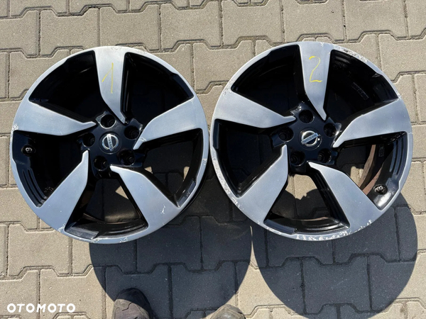 ALU FELGI NISSAN QASHQAI J11 7Jx18 ET40 5x114,3 N64801 4EA8A CZUJNIKI ĆIŚNIENIA